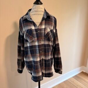 Legendary Whitetail Women's Blue/White/Red Plaid Flannel Size 1x